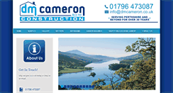 Desktop Screenshot of dmcameron.co.uk